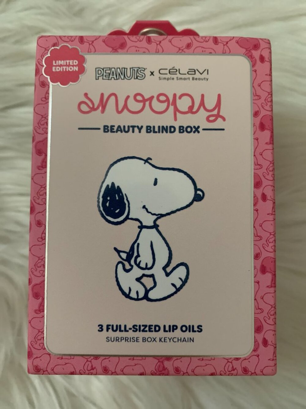 PEANUTS X CELAVI Snoopy Beauty Blind Box (3 Lip Oils + Surprise Key Chain)